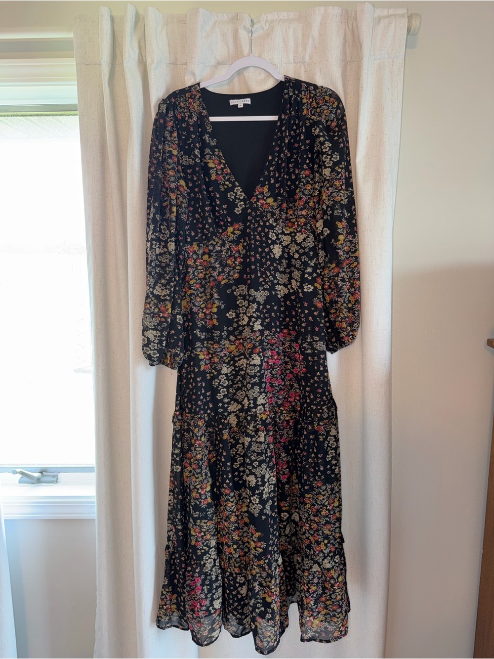 Baltic Born Black Floral Maxi Dress